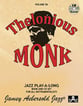 Jamey Aebersold Jazz #56 THELONIOUS MONK Book with Online Audio cover